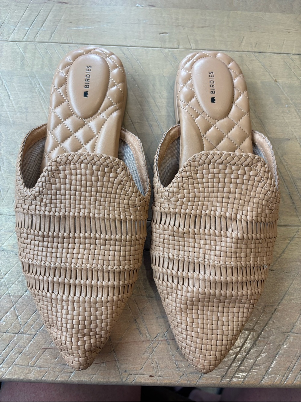 Birdies Woven Slip on Mule Flat Shoes Size 10.5